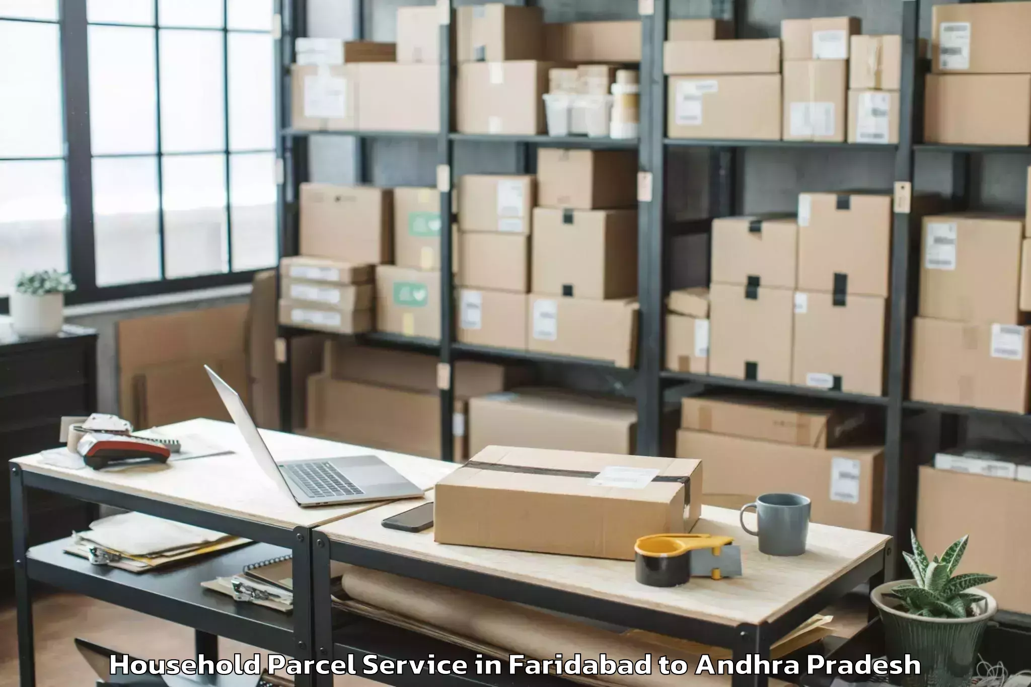 Easy Faridabad to Srungavarapu Kota Household Parcel Booking